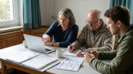 Ehrenamtlicher Vorstand plant am Laptop, wie er die Vereinsarbeit digitalisieren will